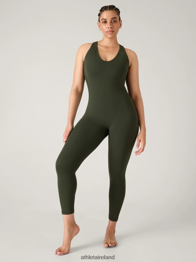 Clothing Athleta Transcend 7/8 Bodysuit Aspen Olive Women TB826Z780