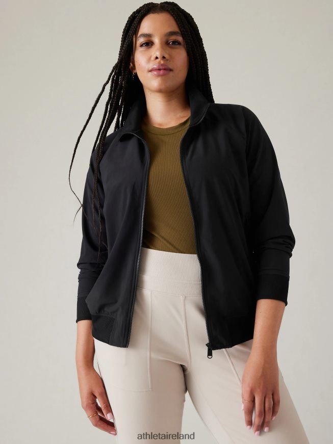 Clothing Athleta Brooklyn Bomber Jacket Black Women TB826Z582