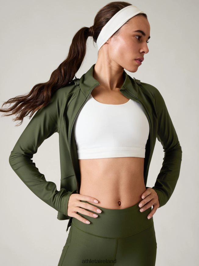 Clothing Athleta Interval Jacket Aspen Olive Women TB826Z329