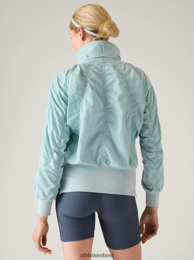 Clothing Athleta Jetset Bomber Dawn Blue Women TB826Z577