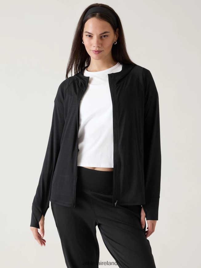 Clothing Athleta Pacifica Illume UPF Relaxed Jacket Black Women TB826Z551