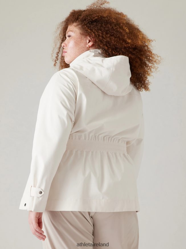 Clothing Athleta RainOut Sutro Trench Magnolia White Women TB826Z558