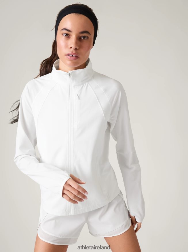 Clothing Athleta Run With It Jacket Bright White Women TB826Z556