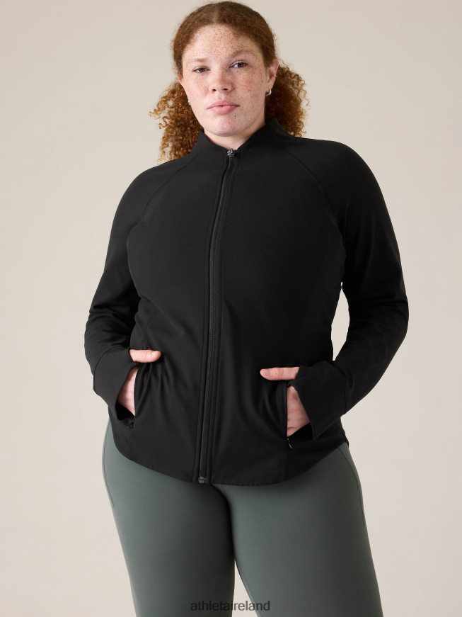 Clothing Athleta Salutation Jacket Black Women TB826Z553