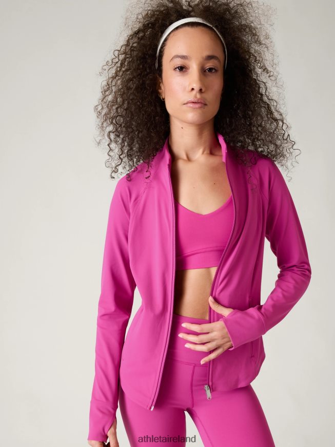 Clothing Athleta Salutation Jacket Iceplant Pink Women TB826Z569