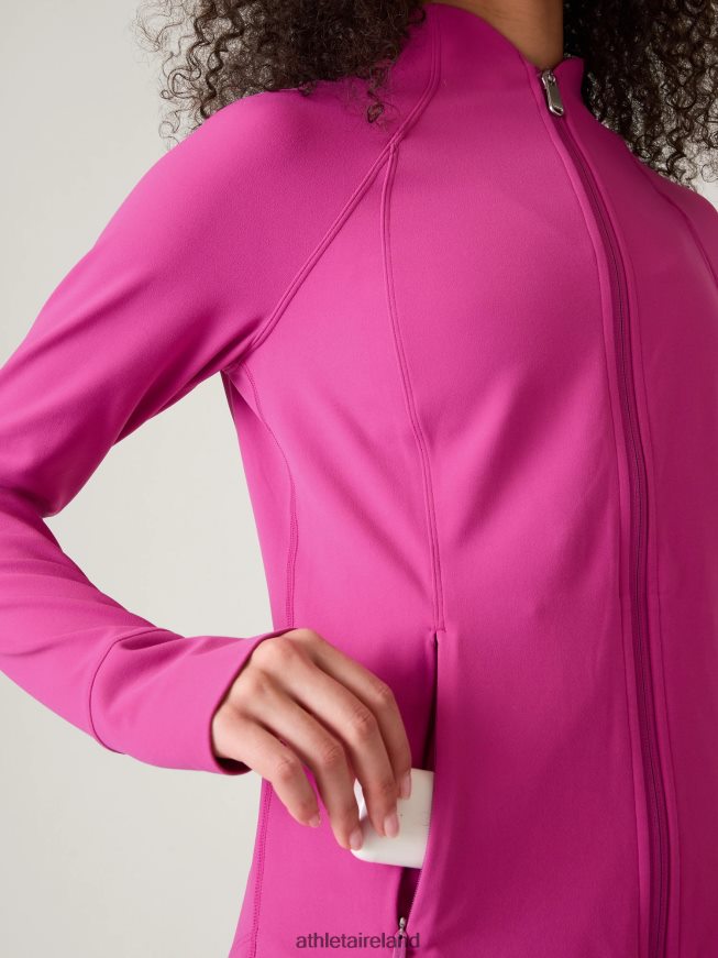 Clothing Athleta Salutation Jacket Iceplant Pink Women TB826Z569