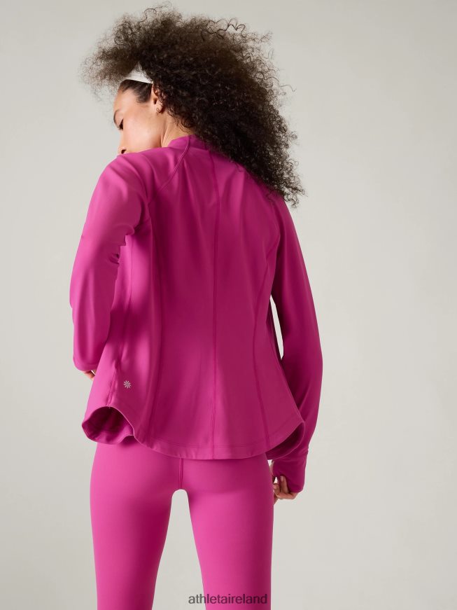 Clothing Athleta Salutation Jacket Iceplant Pink Women TB826Z569