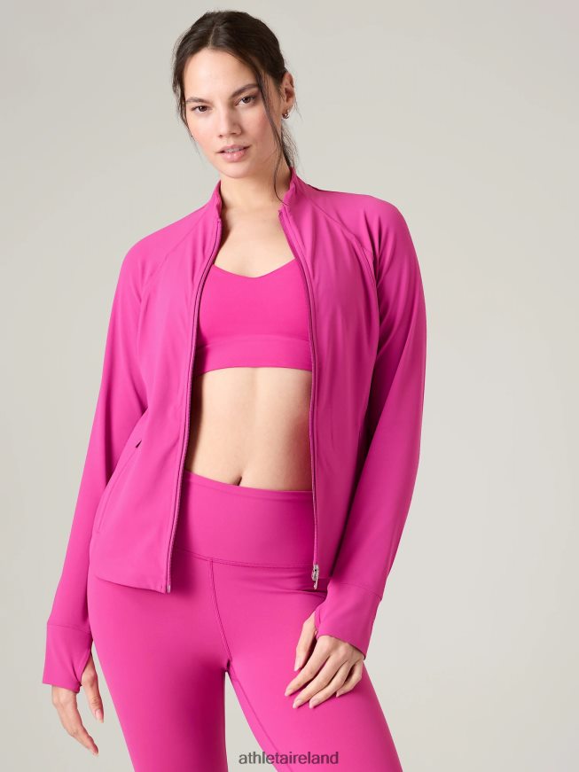 Clothing Athleta Salutation Jacket Iceplant Pink Women TB826Z569