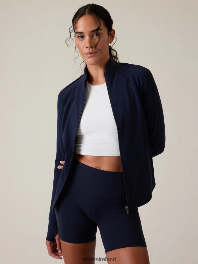 Clothing Athleta Salutation Jacket Navy Women TB826Z402