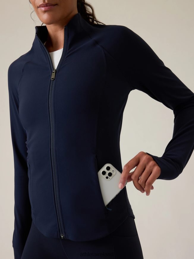 Clothing Athleta Salutation Jacket Navy Women TB826Z402