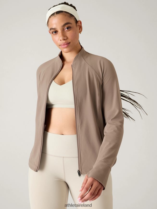 Clothing Athleta Salutation Jacket Pyrite Women TB826Z557