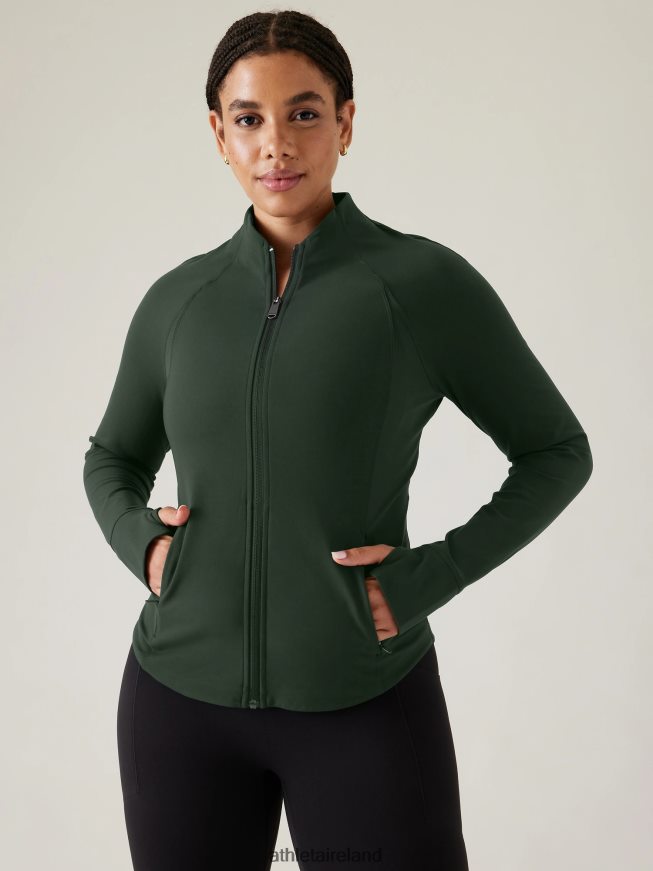 Clothing Athleta Salutation Jacket Seaweed Snack Women TB826Z331