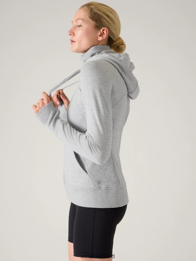 Clothing Athleta Triumph Hoodie Grey Heather Women TB826Z567