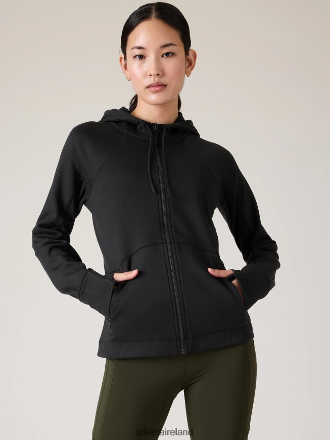 Clothing Athleta Unstoppable Full Zip Black Women TB826Z370