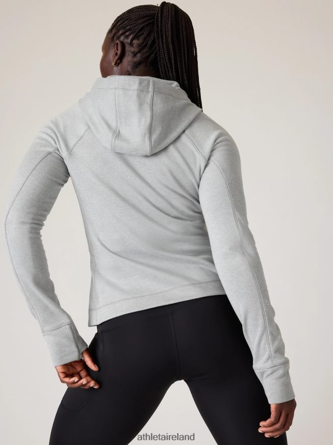 Clothing Athleta Unstoppable Full Zip Grey Heather Women TB826Z246