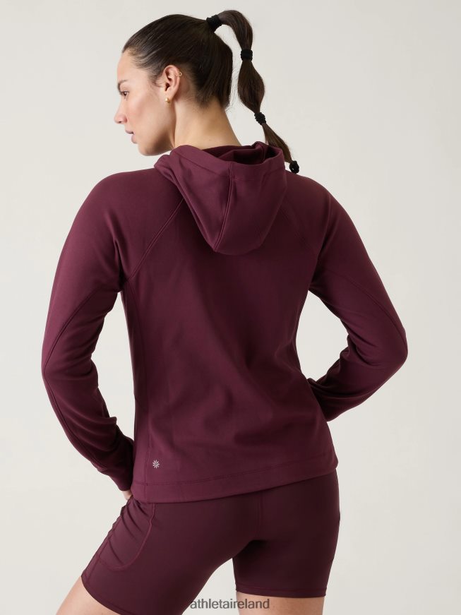 Clothing Athleta Unstoppable Full Zip Spiced Cabernet Women TB826Z545