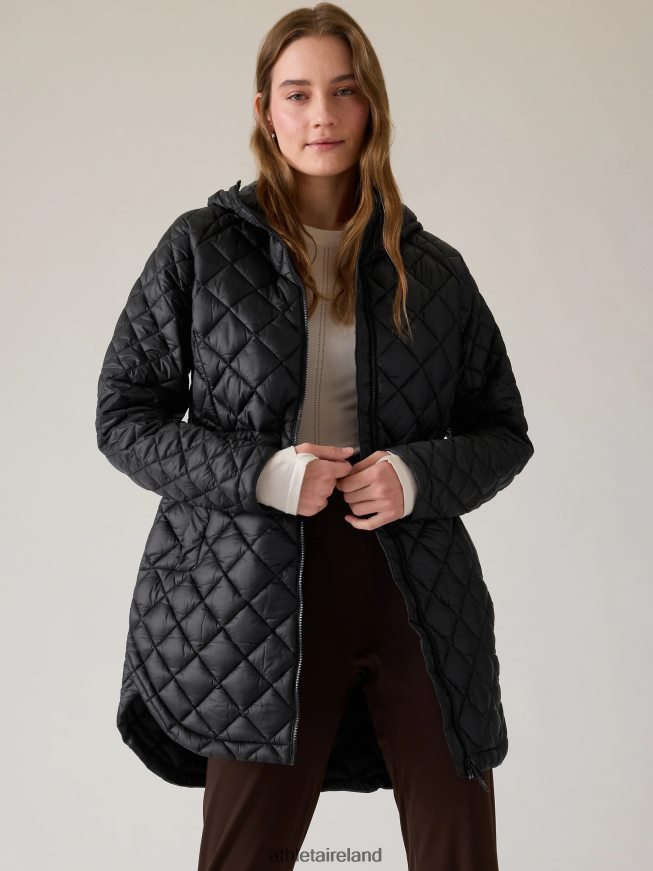 Clothing Athleta Whisper Featherless Puffer Parka Black Women TB826Z586