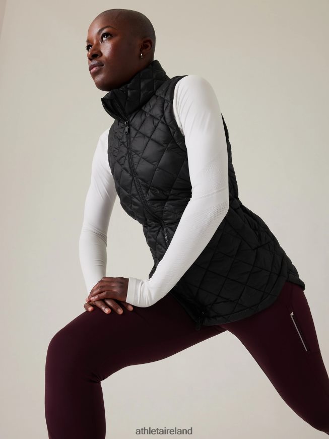 Clothing Athleta Whisper Featherless Puffer Vest Black Women TB826Z581