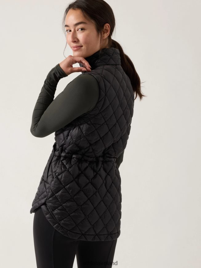 Clothing Athleta Whisper Featherless Puffer Vest Black Women TB826Z581