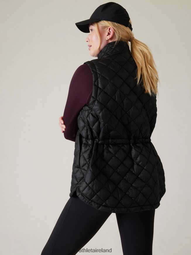 Clothing Athleta Whisper Featherless Puffer Vest Black Women TB826Z581