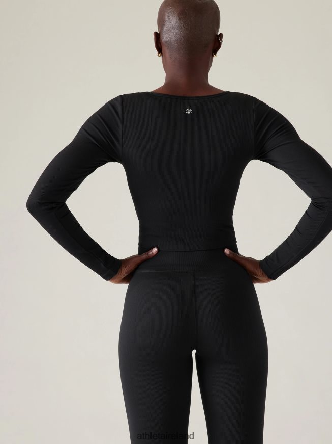 Clothing Athleta Aurora Seamless Top Black Women TB826Z447