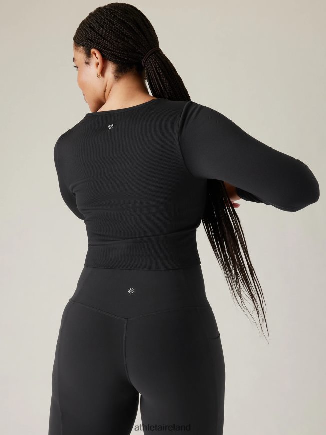 Clothing Athleta Aurora Seamless Top Black Women TB826Z447