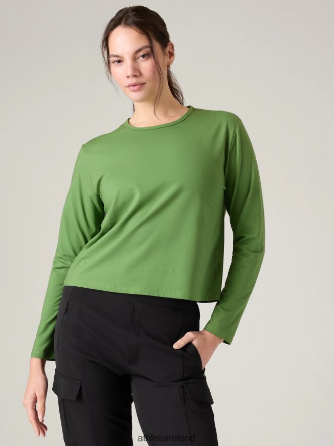 Clothing Athleta Essential Top Baja Green Women TB826Z285