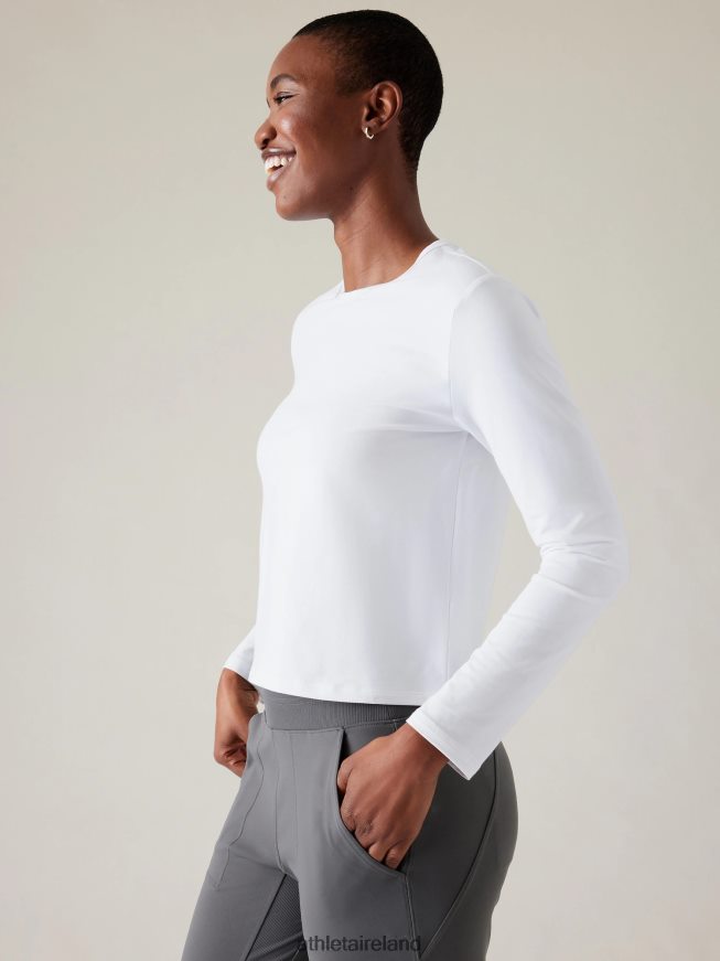 Clothing Athleta Essential Top Bright White Women TB826Z269