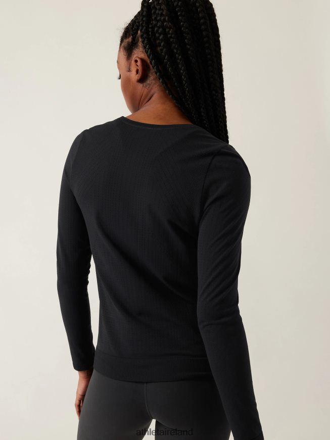 Clothing Athleta In Motion Seamless Top Black Women TB826Z262