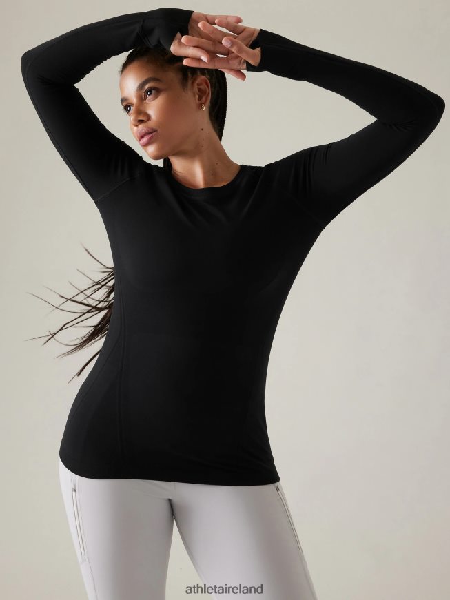 Clothing Athleta Momentum Seamless Top Black Women TB826Z415