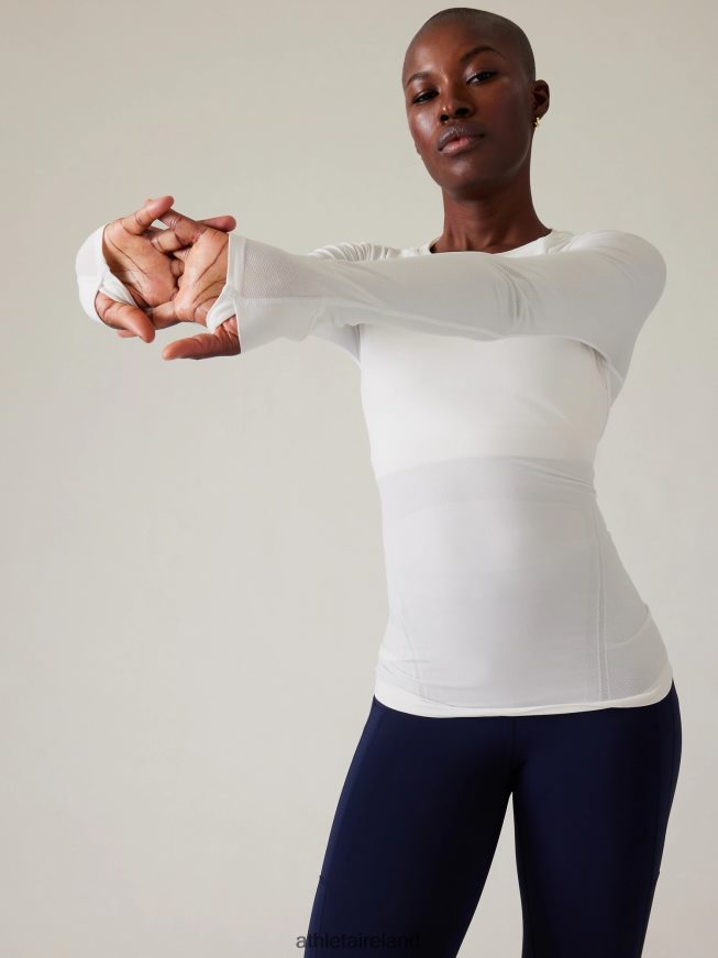 Clothing Athleta Momentum Seamless Top Bright White Women TB826Z500