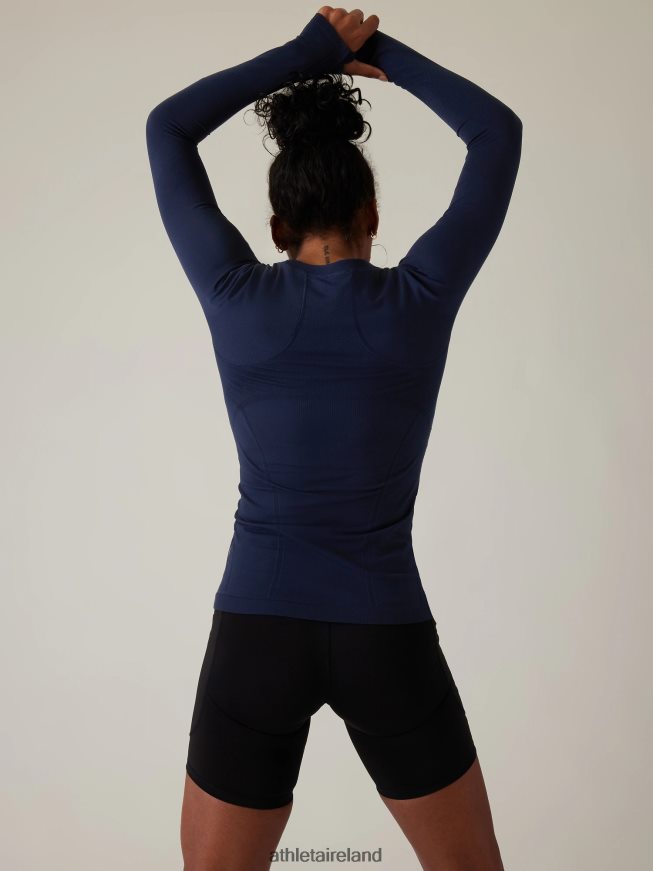 Clothing Athleta Momentum Seamless Top Navy Women TB826Z443