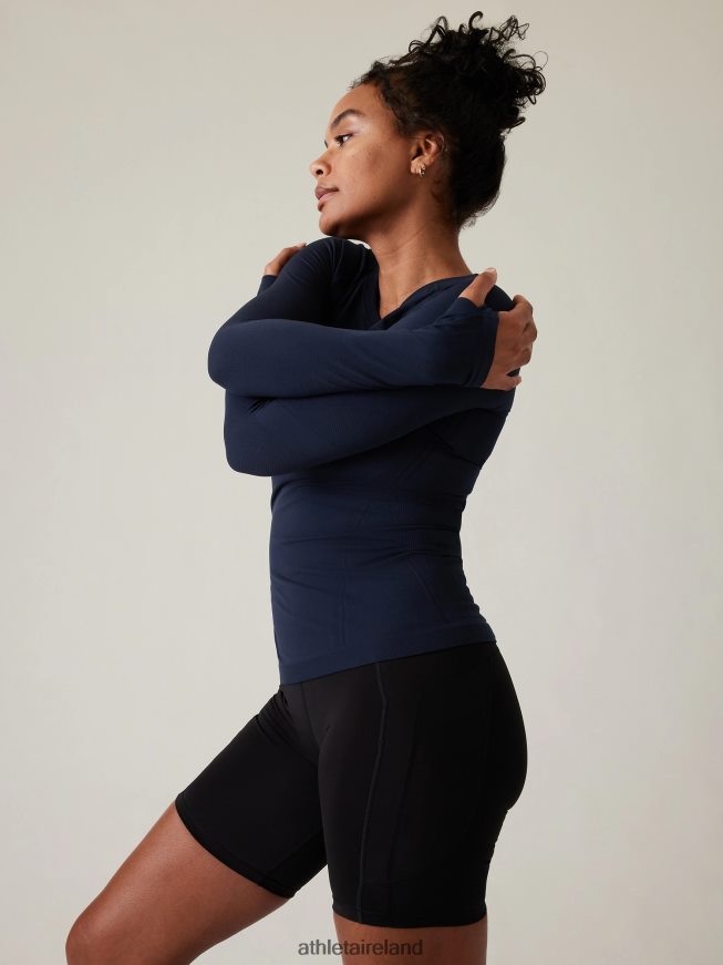 Clothing Athleta Momentum Seamless Top Navy Women TB826Z443