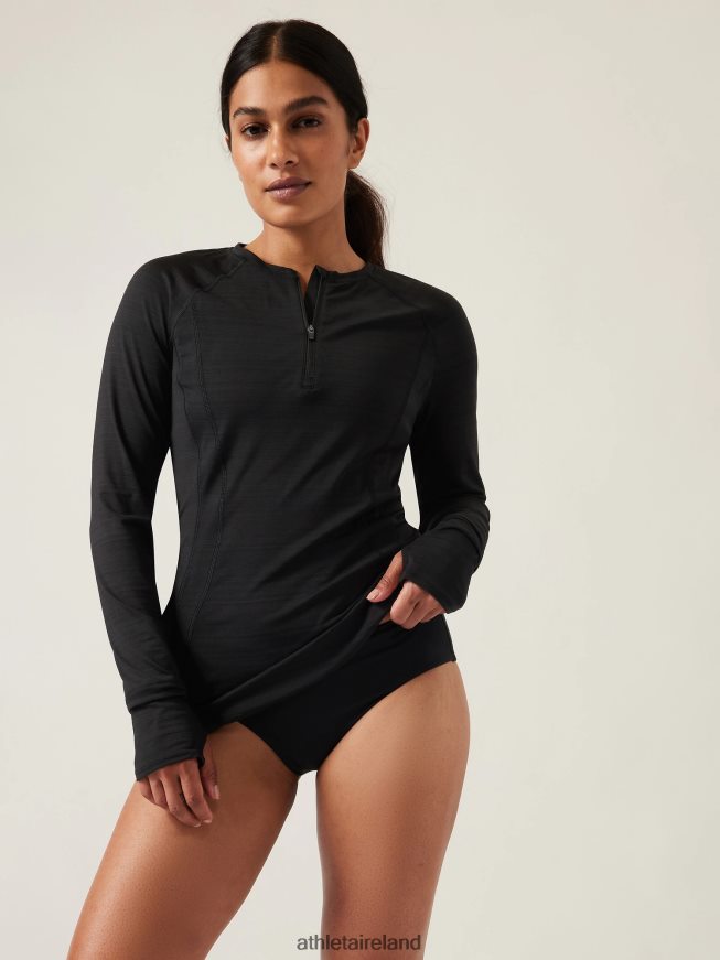 Clothing Athleta Pacifica Illume UPF Fitted Top Black Women TB826Z296