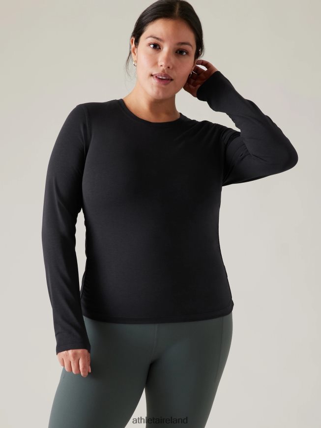 Clothing Athleta With Ease Cinch Top Black Women TB826Z207