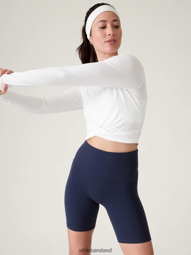 Clothing Athleta With Ease Twist Top Bright White Women TB826Z199