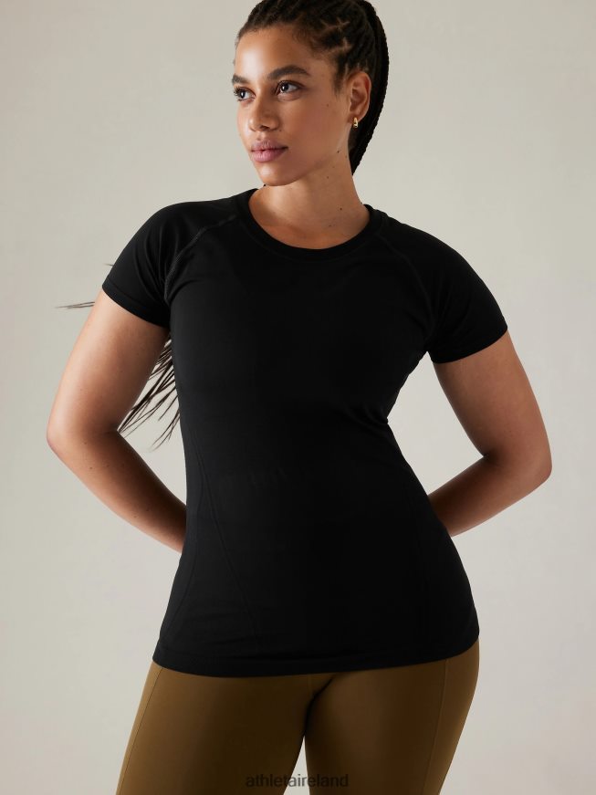 Clothing Athleta Momentum Seamless Tee Black Women TB826Z286