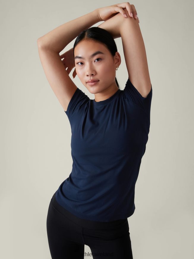 Clothing Athleta Momentum Seamless Tee Navy Women TB826Z339