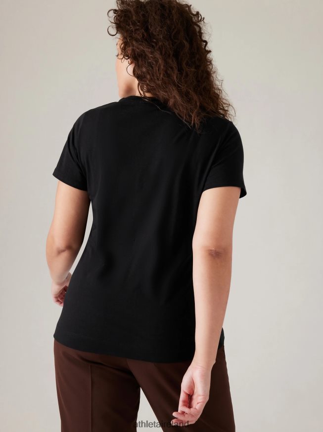 Clothing Athleta Outbound Tee Black Women TB826Z432