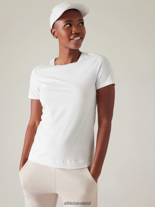 Clothing Athleta Outbound Tee Bright White Women TB826Z393