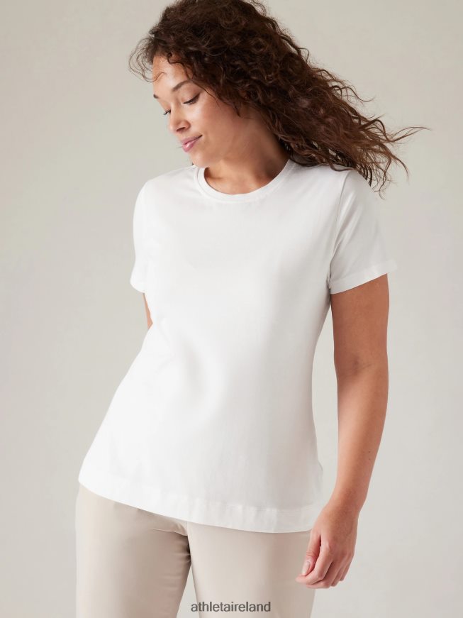 Clothing Athleta Outbound Tee Bright White Women TB826Z393