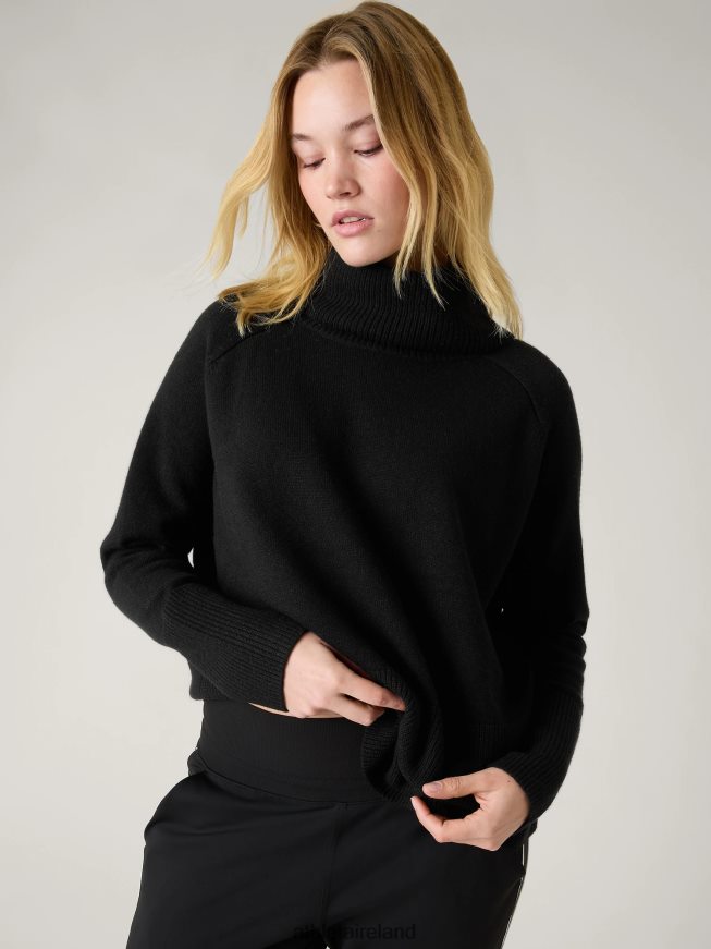 Clothing Athleta Alpine Turtleneck Sweater Black Women TB826Z516