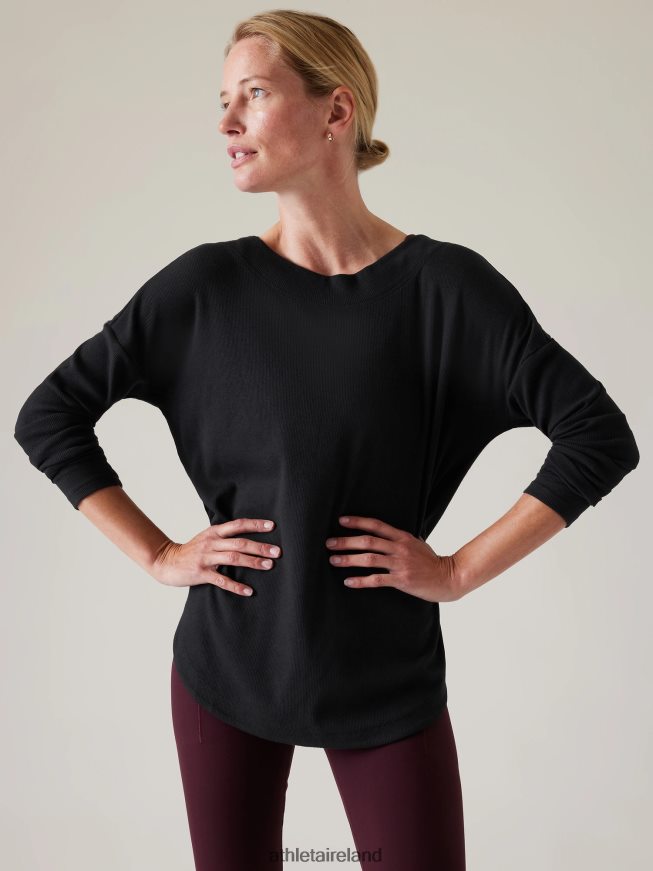 Clothing Athleta Presence Sweatshirt Black Women TB826Z271