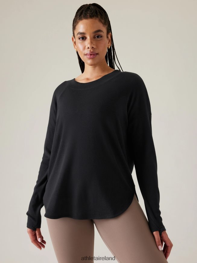 Clothing Athleta Presence Sweatshirt Black Women TB826Z271