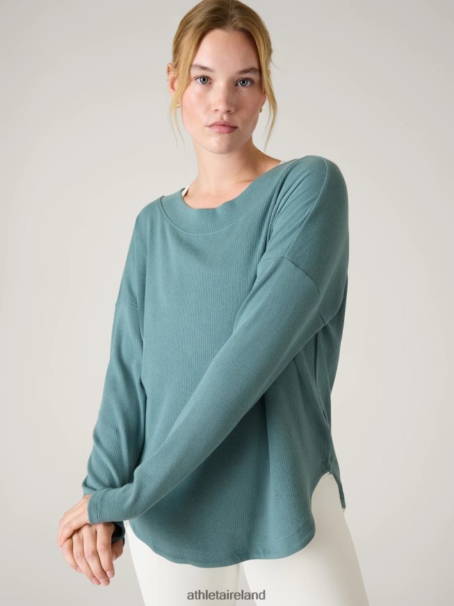 Clothing Athleta Presence Sweatshirt Oxidized Green Women TB826Z277