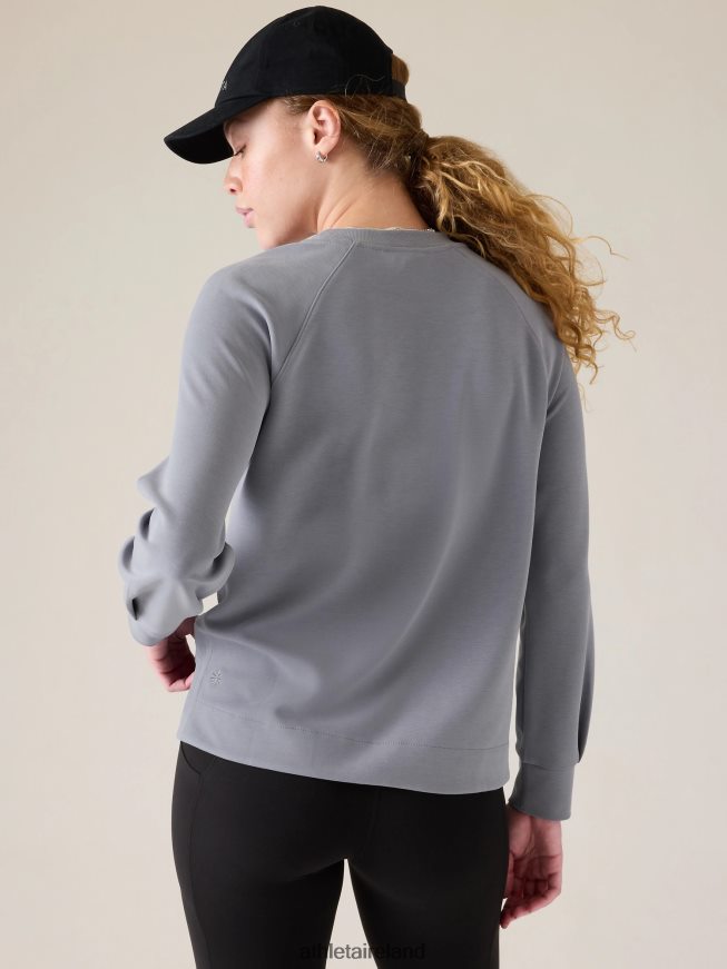 Clothing Athleta Seasoft Crewneck Sweatshirt Coastline Blue Women TB826Z221