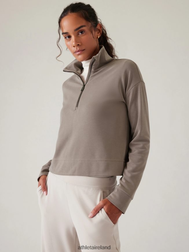 Clothing Athleta Seasoft Quarter Zip Pyrite Women TB826Z396