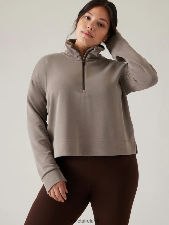 Clothing Athleta Seasoft Quarter Zip Pyrite Women TB826Z396