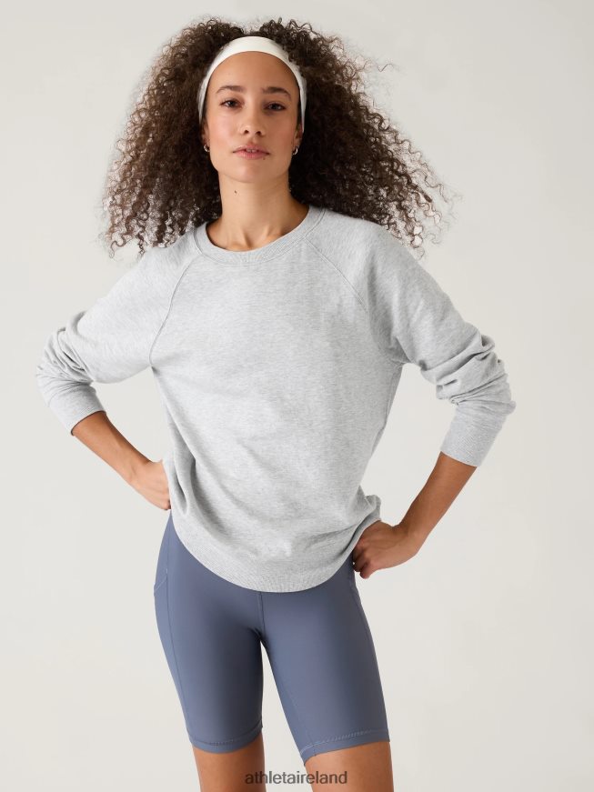 Clothing Athleta Sundown Sweatshirt Grey Heather Women TB826Z377