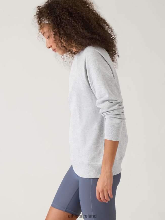 Clothing Athleta Sundown Sweatshirt Grey Heather Women TB826Z377